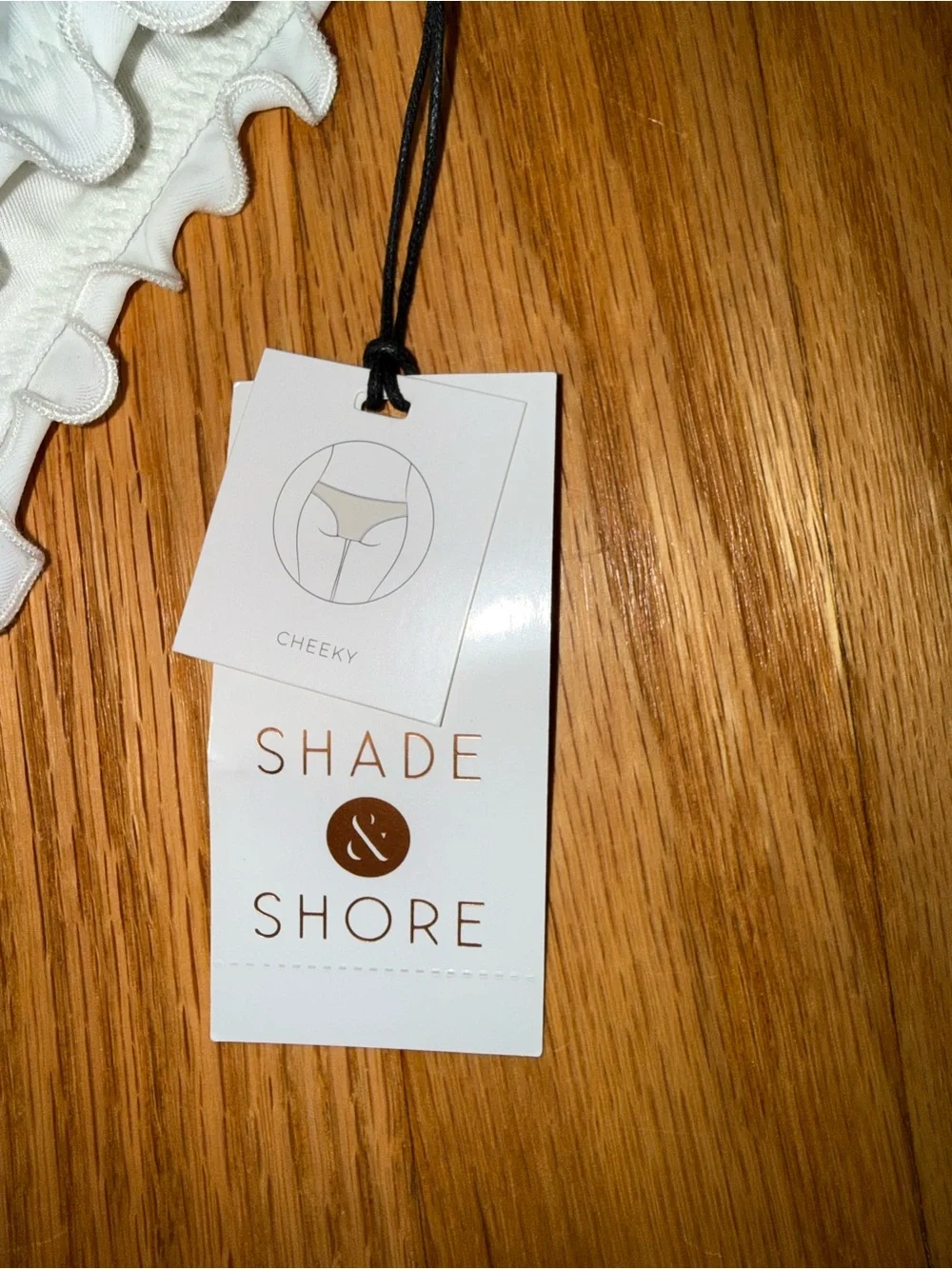 NWT Shade & Shore White Bikini Bottoms XL